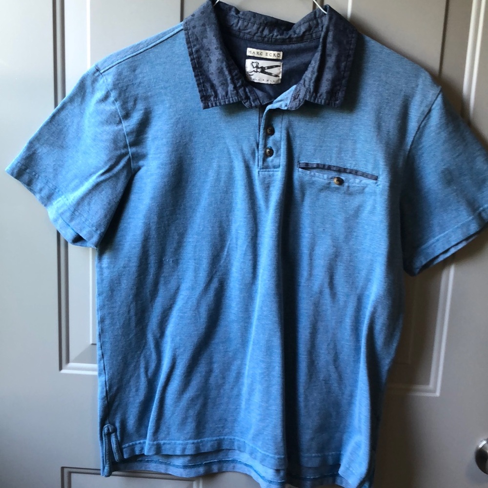 Men’s polo shirt 👕 Mark Eckō /  little skeleton heads